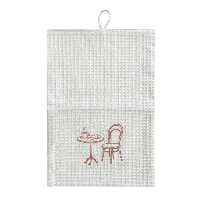 Two-layer kitchen towel Coffee with croissant 22x32 cm TM Yaroslav